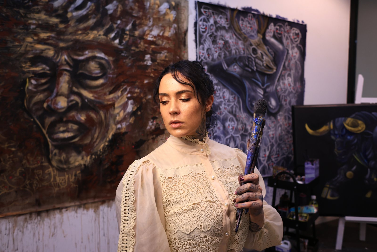 In the studio