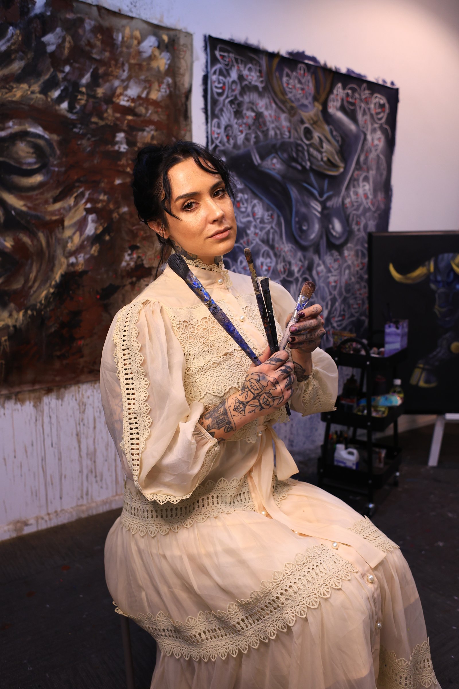 In the studio