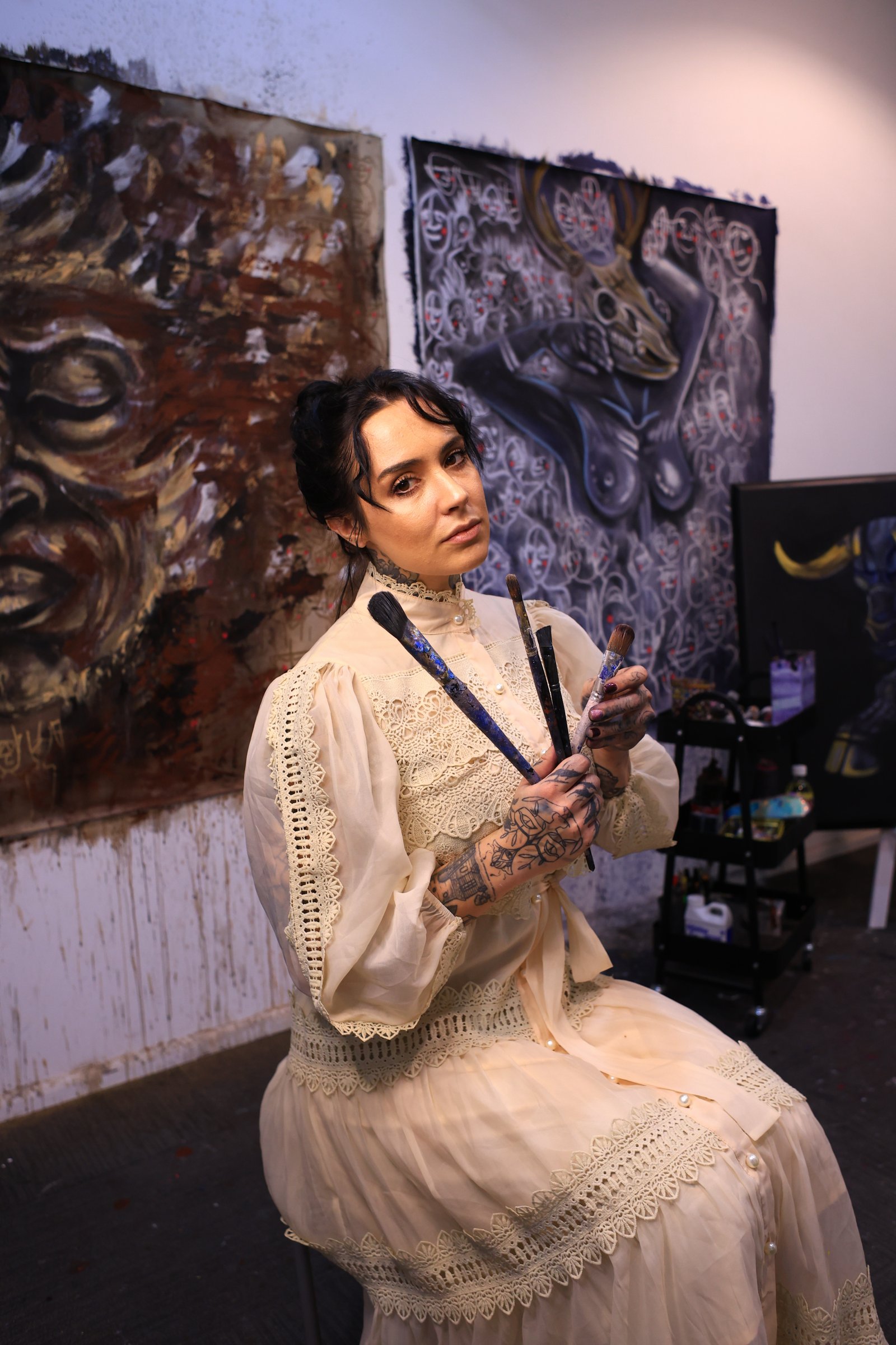 In the studio
