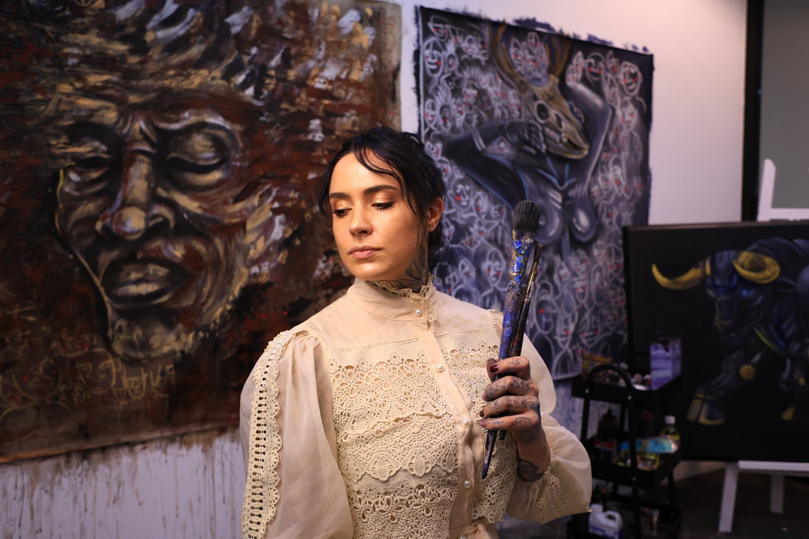 In the studio