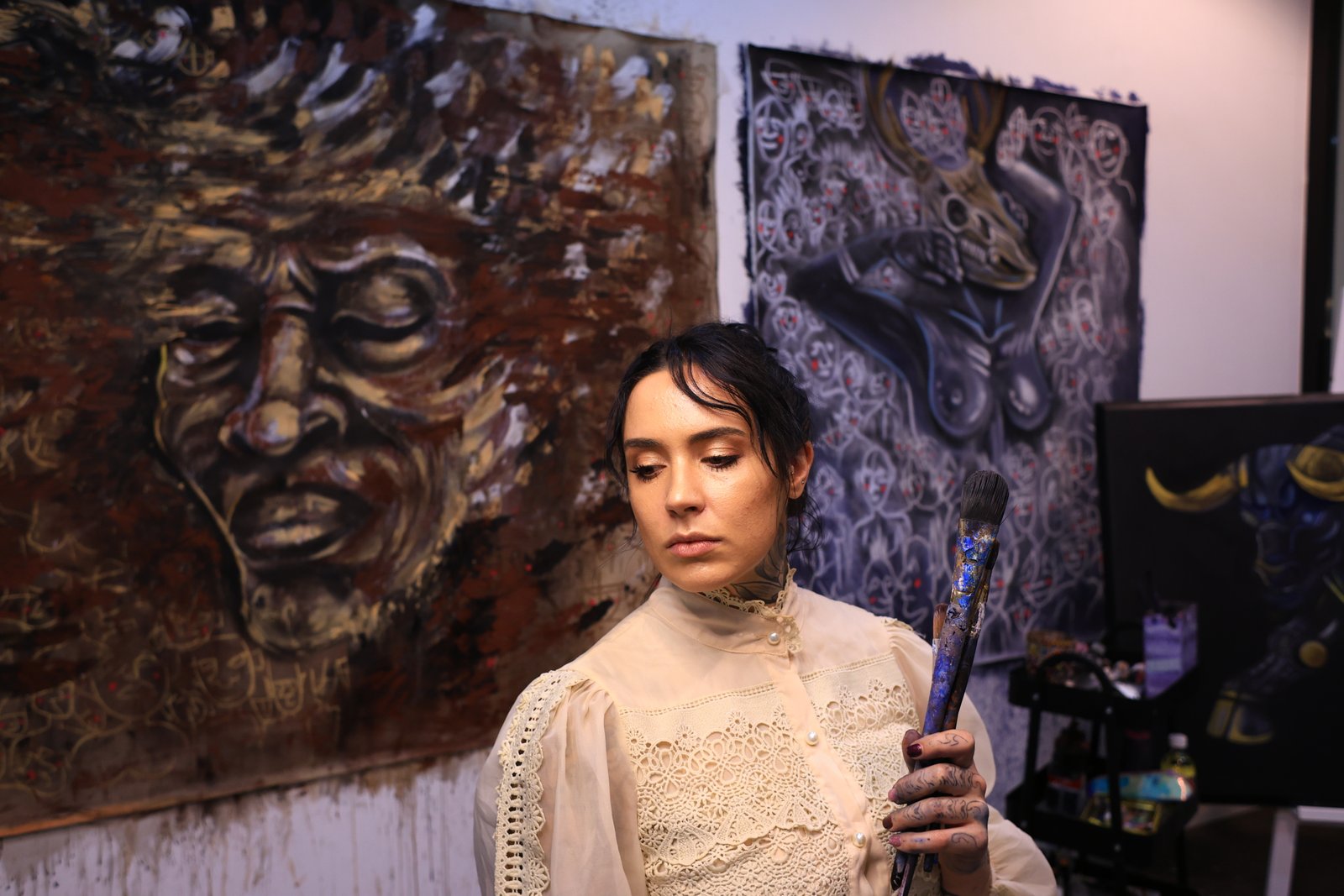 In the studio