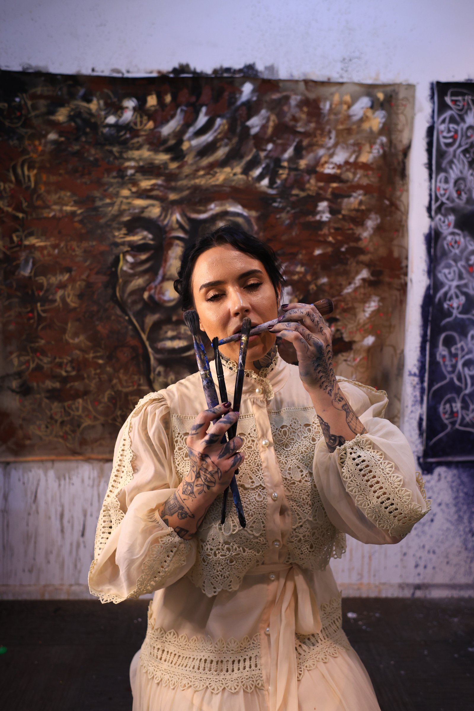 In the studio